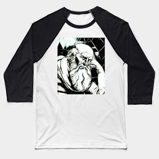St. Jerome Black And White Portrait | St. Jerome Artwork 3 Baseball T-Shirt